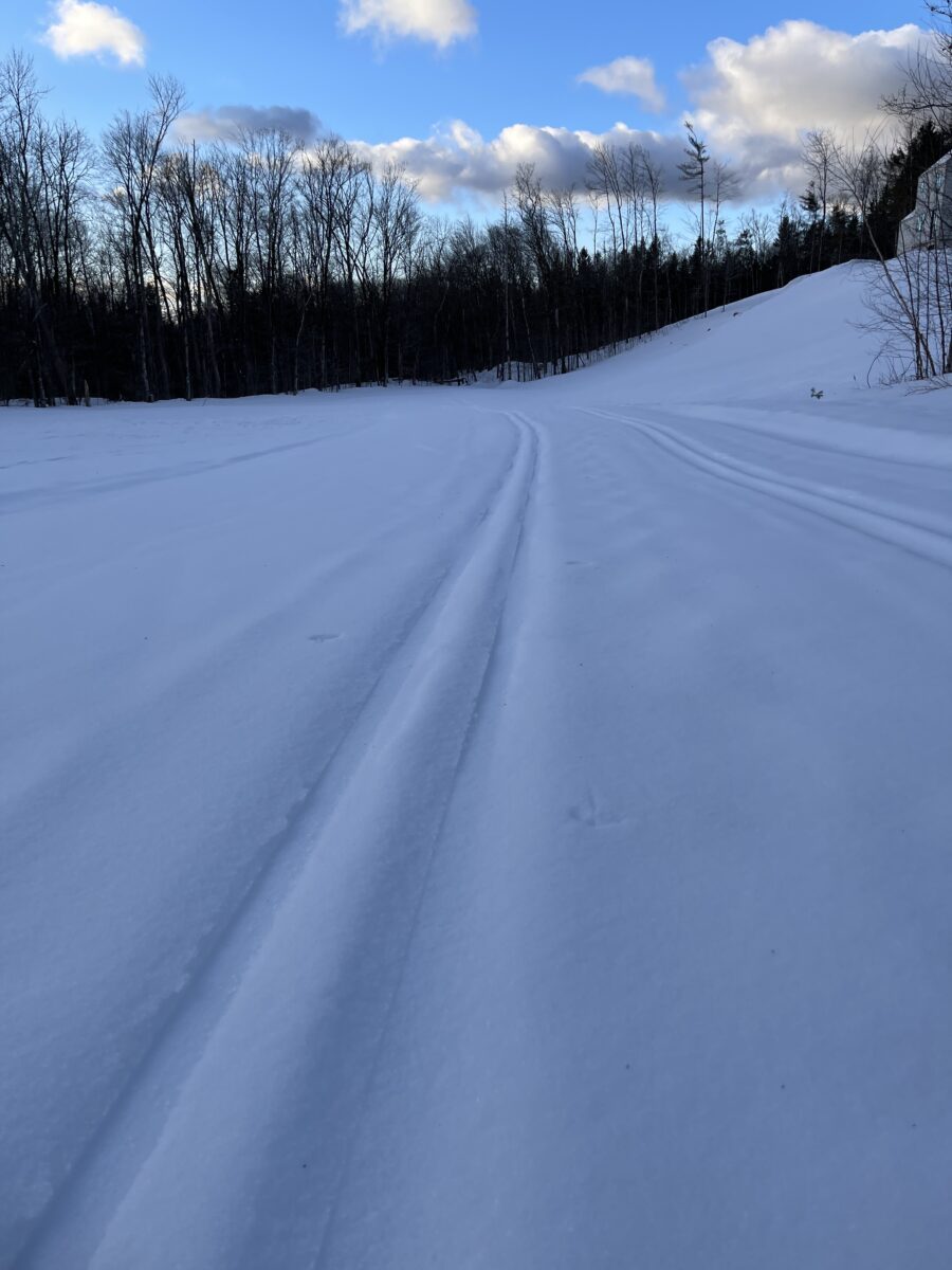 Skiing on 1 inch of snow/wet sleet pretty darn good spring skiing